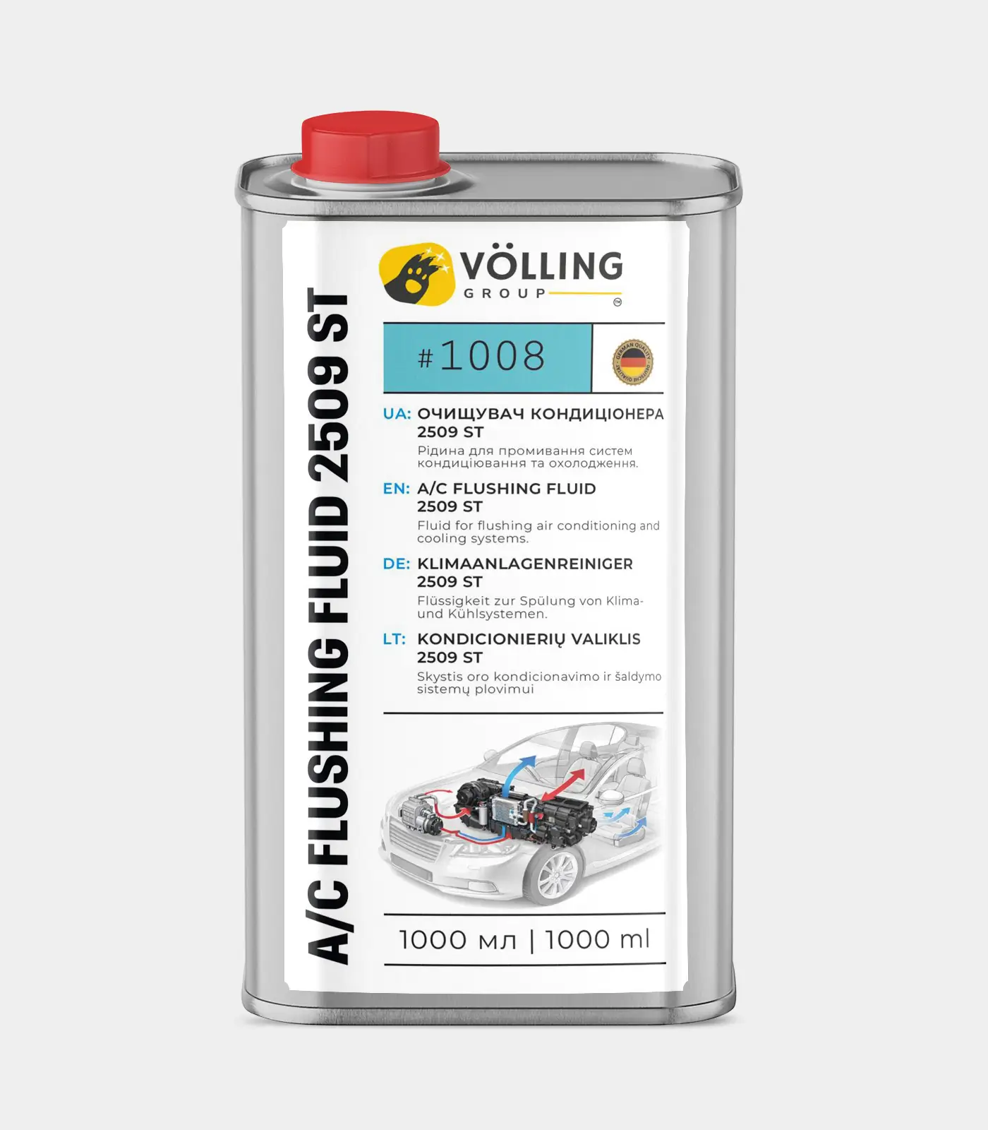 1008-vollinggroup-00 Очищувач кондиціонера 2509 ST Рідина для промивання систем кондиціювання та охолодження. - Зображення 1